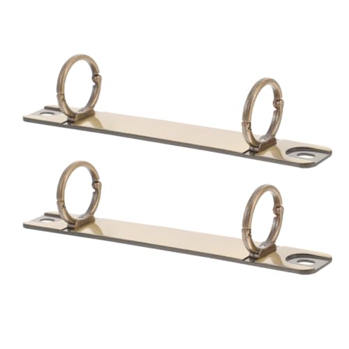 PartyKindom 2 Stück Loose Leaf Binder Ringe Abnehmbare Metall Bindungsclips Ersatz für Ringordner Geeignet für Notizbücher und Lose Vielseitig Einsetzbar von PartyKindom