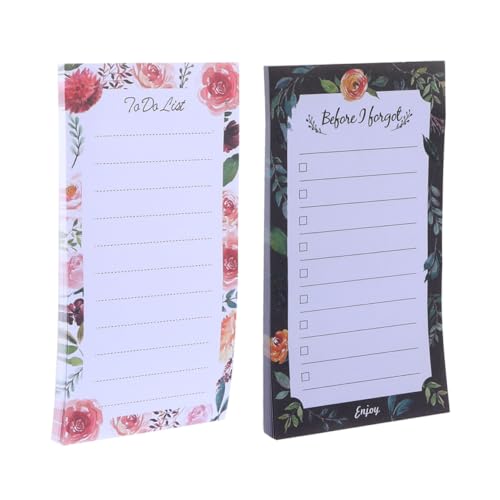 PartyKindom 2 Stück Magnetische Notizblöcke mit To Do Listen Memo Pads für Kühlschrank Büro Zuhause Glattes Schreibpapier Langlebig Magnetisch Haftend Metallflächen PartyKindom 2 Stück Magnetische Notizblöcke mit To Do Listen Memo Pads für Kühlschrank Büro Zuhause Glattes Schreibpapier Langlebig Magnetisch Haftend Metallflächen von PartyKindom