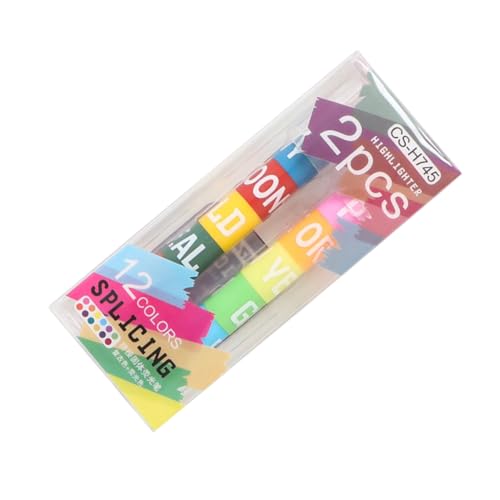 PartyKindom 2 Stück Multipurpose Marker Pens mit Flachem Breitem Griff Fluoreszierende Farben Auslaufsicher für Schule und Büro Praktische Textmarker für Wichtige Notizen PartyKindom 2 Stück Multipurpose Marker Pens mit Flachem Breitem Griff Fluoreszierende Farben Auslaufsicher für Schule und Büro Praktische Textmarker für Wichtige Notizen von PartyKindom