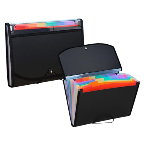 PartyKindom 2 Stück PVC Aktenordner Handlicher Organizer für Dokumente Farbenfrohes Wiederverwendbares Faltfilet für Büro Sortieren von Papieren und Quittungen PartyKindom 2 Stück PVC Aktenordner Handlicher Organizer für Dokumente Farbenfrohes Wiederverwendbares Faltfilet für Büro Sortieren von Papieren und Quittungen von PartyKindom