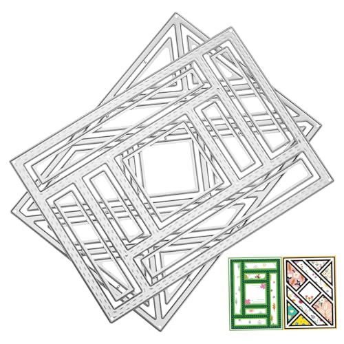 PartyKindom 2 Stück Präzise Metall Stanzschablonen Teilig für DIY Karten und Scrapbooking Langlebige Cut Stencils mit Kanten für Saubere Bastelergebnisse Vielseitig Einsetzbar für Fotoalben PartyKindom 2 Stück Präzise Metall Stanzschablonen Teilig für DIY Karten und Scrapbooking Langlebige Cut Stencils mit Kanten für Saubere Bastelergebnisse Vielseitig Einsetzbar für Fotoalben von PartyKindom