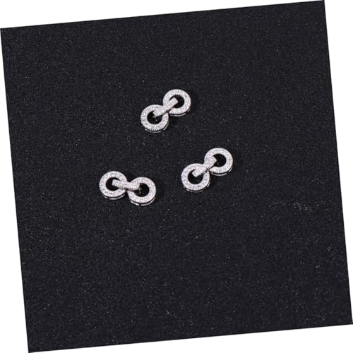 PartyKindom 2 Stück Silber Kettenverschluss Schmuckverschluss DIY Armbandverschluss Basteln Zubehör für Halsketten und Armbänder Verarbeitung Geeignet für Schmuckherstellung von PartyKindom