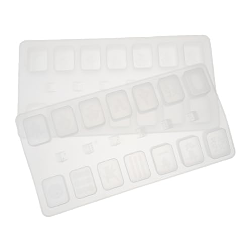 PartyKindom 2 Stück Silikonform Mahjong DIY Silikonform für Epoxidharz Handwerk Flexibel Reißfest Leicht Entformbar Langlebig für Individuelle Mahjong Würfelgestaltung Zufällige Farbe von PartyKindom