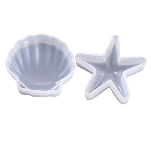PartyKindom 2 Stück Silikonform Seestern und Flexible DIY Gießformen Hitzebeständig Lebensmittelecht für Backen Basteln Dekoration und Handwerk von PartyKindom