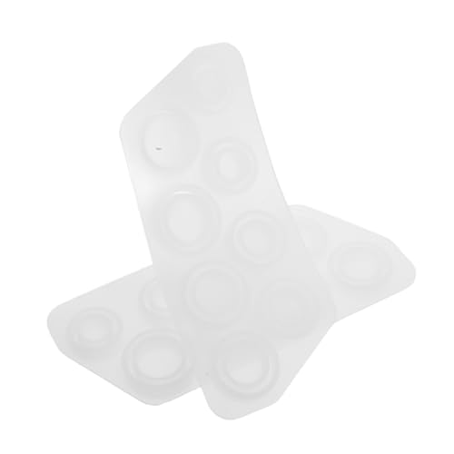 PartyKindom 2 Stück Silikonformen für Diy Schmuck Ringe Flache Epoxidharz Gießformen für Anhänger Schlüsselanhänger Basteln Kreative Schmuckherstellung von PartyKindom