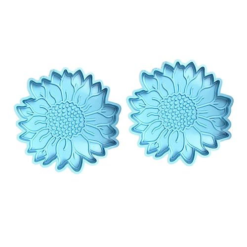 PartyKindom 2 Stück Sonnenblumen Untersetzer Silikonformen Langlebige Gießformen für Epoxidharz DIY Bastelbedarf für Kreative Projekte PartyKindom 2 Stück Sonnenblumen Untersetzer Silikonformen Langlebige Gießformen für Epoxidharz DIY Bastelbedarf für Kreative Projekte von PartyKindom