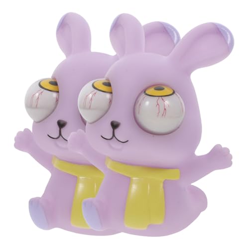 PartyKindom 2 Stück Starrendes Kaninchen Kneifspielzeug Mit Großen Augen Augapfel-boom- Spielzeugtiere Zusammendrücken Sensorische Zappeln Augenspielzeug Ausdrücken Pu Violet PartyKindom 2 Stück Starrendes Kaninchen Kneifspielzeug Mit Großen Augen Augapfel-boom- Spielzeugtiere Zusammendrücken Sensorische Zappeln Augenspielzeug Ausdrücken Pu Violet von PartyKindom
