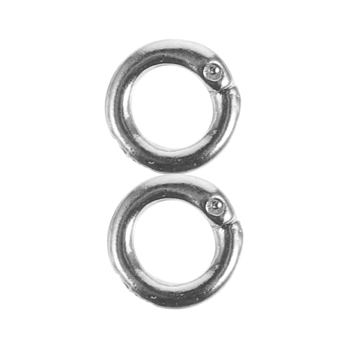 PartyKindom 2 Stück Sterling Silber Offene Biegeringe für DIY Schmuckherstellung Halskette Armband Hochwertige Verbindungselemente für Kreative Projekte von PartyKindom