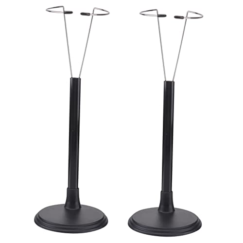 PartyKindom 2 Stück Stützrahmen für Puppen Puppenständer Figurenständer Puppe Stehen klein Inhaber kreativer Puppenstand Stehpuppe Actionfiguren Stehen Display-Rack-Puppe Puppenanzeige Schwarz von PartyKindom