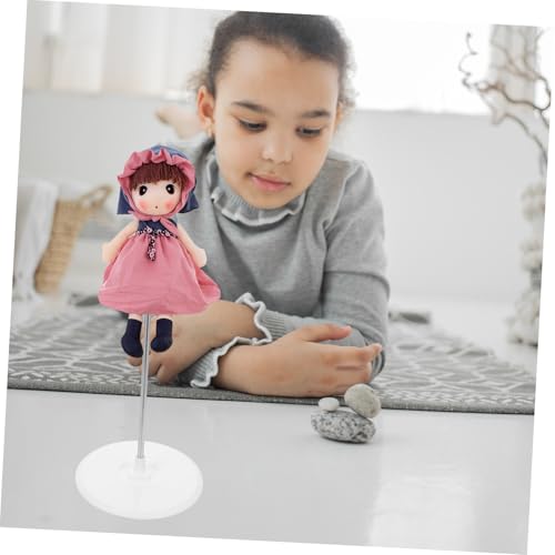 PartyKindom 2 Stück Teilig Verstellbare Puppenständer mit Stabilem Halt Figurenhalter für Puppen und Modelle Geeignet für Regal Tisch und Vitrine zur Sicheren Präsentation und Aufbewahrung von PartyKindom