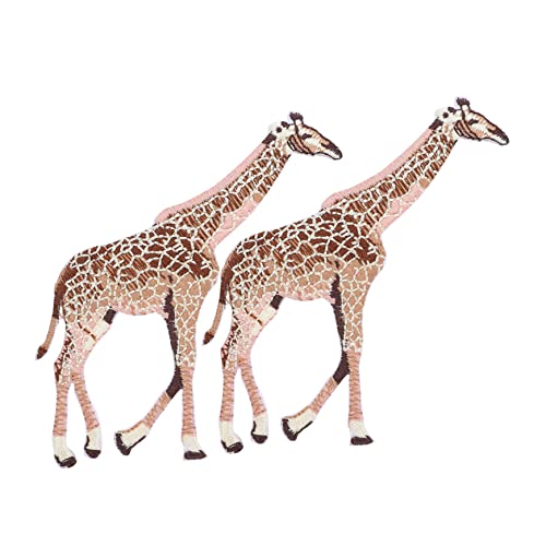 PartyKindom 2 Stück Teiliges Giraffen Stickerei Patches zum Aufbügeln Tierische Kleidung Flicken Hochwertigem Stoff Langlebig und Hautfreundlich zum Dekorieren und Reparieren von Jeans Jacken PartyKindom 2 Stück Teiliges Giraffen Stickerei Patches zum Aufbügeln Tierische Kleidung Flicken Hochwertigem Stoff Langlebig und Hautfreundlich zum Dekorieren und Reparieren von Jeans Jacken von PartyKindom