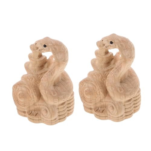 PartyKindom 2 Stück Teiliges Holzschlangen Ornament Geschnitzte Schlange Feng Shui Dekoration Jahr der Schlange Chinesisches Neujahrsdekor Glückssymbol Handgefertigt Kleine Holzfigur für PartyKindom 2 Stück Teiliges Holzschlangen Ornament Geschnitzte Schlange Feng Shui Dekoration Jahr der Schlange Chinesisches Neujahrsdekor Glückssymbol Handgefertigt Kleine Holzfigur für von PartyKindom