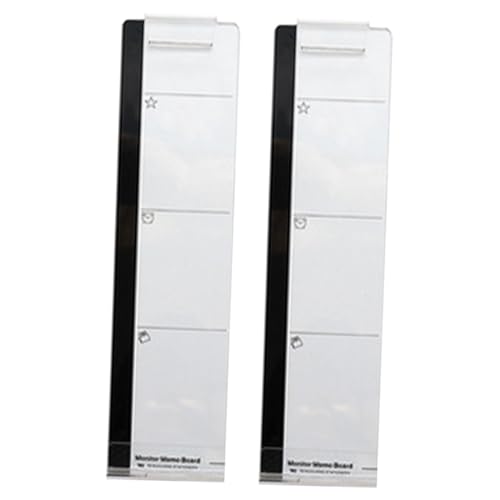 PartyKindom 2 Stück Teiliges Memo Notes Board mit Starker Haftung Transparentes Monitor Sticky Board für Computerbildschirme Multifunktionaler Telefonhalter für Büro und Zuhause Einfache PartyKindom 2 Stück Teiliges Memo Notes Board mit Starker Haftung Transparentes Monitor Sticky Board für Computerbildschirme Multifunktionaler Telefonhalter für Büro und Zuhause Einfache von PartyKindom