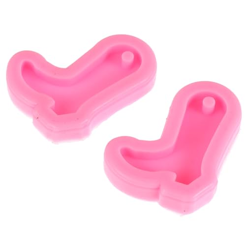 PartyKindom 2 Stück Teiliges Silikon Formen High Heel Schlüsselanhänger DIY Backform Fondant Silikonform für Einzigartige Anhänger und Tortendekorationen Langlebig Leicht zu Reinigen Kompakt von PartyKindom