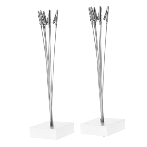 PartyKindom 2 Stück Tischkartenhalter mit Clips Silberne Foto und Menükartenständer für Hochzeiten Partys Büro Stabiler Platzkartenhalter PartyKindom 2 Stück Tischkartenhalter mit Clips Silberne Foto und Menükartenständer für Hochzeiten Partys Büro Stabiler Platzkartenhalter von PartyKindom