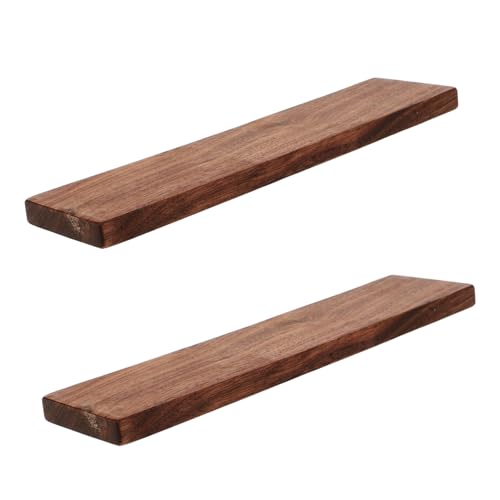 PartyKindom 2 Stück Verdickter Holz Quadrate Materialien leer drinnen Holzschnitzerei Holzblöcke basteln Blöcke schnitzen unfertige Holzblöcke Wanddekoration Holz Whittling hölzern Dunkelbraun von PartyKindom