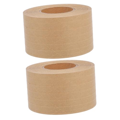 PartyKindom 2 Stück Verstärktes Wasseraktiviertes Kraftpapier klebeband Braun Faserverstärkt Stark Haftend Wasserbasierter Geruchloser Kleber Robustes Verpackungsband für Sicheres PartyKindom 2 Stück Verstärktes Wasseraktiviertes Kraftpapier klebeband Braun Faserverstärkt Stark Haftend Wasserbasierter Geruchloser Kleber Robustes Verpackungsband für Sicheres von PartyKindom