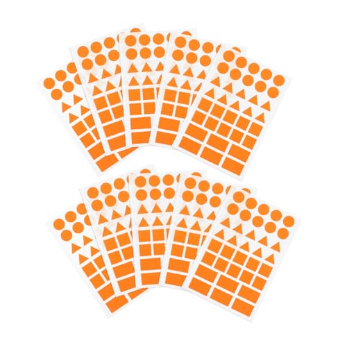 PartyKindom 20 Blatt Orange Geometrische Etiketten Aufkleber Selbstklebende Dreieck Rechteck Kreis Formen Farbige Labels Für Klassenzimmer Organisation Bastelprojekte PartyKindom 20 Blatt Orange Geometrische Etiketten Aufkleber Selbstklebende Dreieck Rechteck Kreis Formen Farbige Labels Für Klassenzimmer Organisation Bastelprojekte von PartyKindom