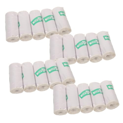 PartyKindom 20 Rollen Selbstklebende Thermopapier-etiketten für Mini-thermodrucker Hochpräzise Haftung Schnelltrocknend Lichtecht Kompatibel mit Kamera-thermodruckern für Büro und Handel von PartyKindom