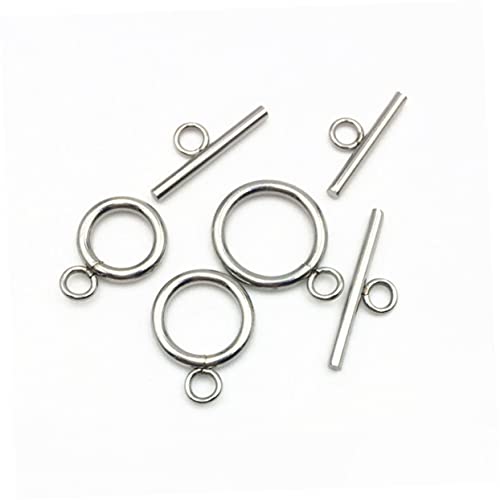 PartyKindom 20 Sätze Stainless Steel DIY Schmuckverschluss To O Toggle Clasps für Armbänder und Langlebig für Schmuckherstellung von PartyKindom
