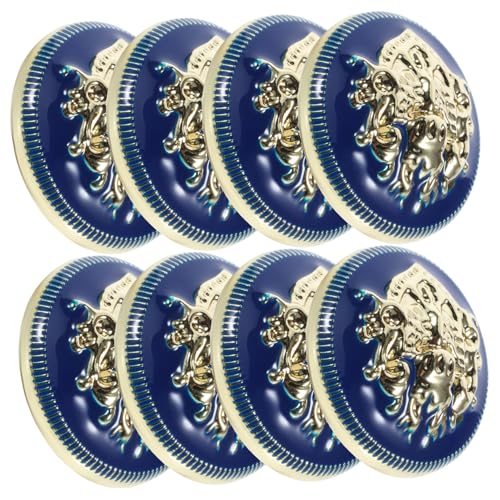 PartyKindom 20 Stck Vintage Metallknöpfe Blau Gold Robuste Dekorative Knöpfe für Uniform Mantel Anzug Vielseitig Einsetzbar Rostfrei Stilvolle Blazer und Jackenknöpfe PartyKindom 20 Stck Vintage Metallknöpfe Blau Gold Robuste Dekorative Knöpfe für Uniform Mantel Anzug Vielseitig Einsetzbar Rostfrei Stilvolle Blazer und Jackenknöpfe von PartyKindom