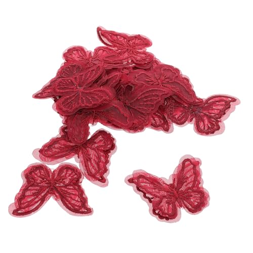 PartyKindom 20 Stück Bestickte Spitzen Schmetterling Applikationen Diy Aufnäher für Frühling Sommer Kleidung Taschen Handgefertigte Dekorative Stickerei für Mode und Heimdeko PartyKindom 20 Stück Bestickte Spitzen Schmetterling Applikationen Diy Aufnäher für Frühling Sommer Kleidung Taschen Handgefertigte Dekorative Stickerei für Mode und Heimdeko von PartyKindom