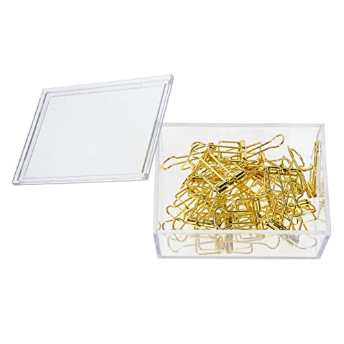 PartyKindom 20 Stück Goldene Binder Clips aus Dekorative Büroklammern für Schule und Büro Hochwertige Papierklemmen für Kreative Anwendungen und Organisation PartyKindom 20 Stück Goldene Binder Clips aus Dekorative Büroklammern für Schule und Büro Hochwertige Papierklemmen für Kreative Anwendungen und Organisation von PartyKindom