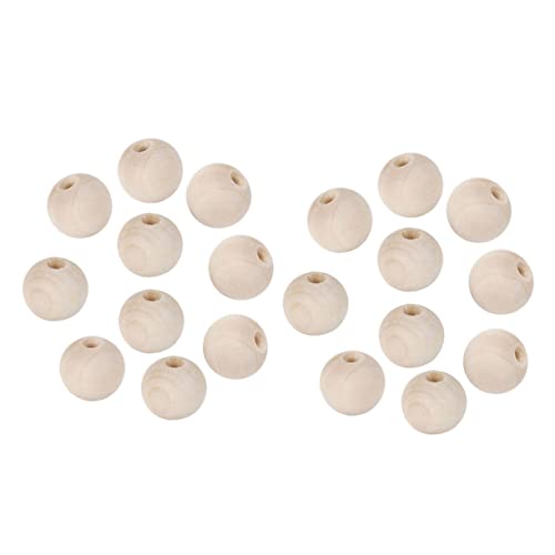 PartyKindom 20 Stück Holzperlen Spärlicher Perlenschmuck Schlüssel Perlen Zum Basteln Kleine Perlen Herstellung Sortiert Perlen-kit Handwerk Runden Runde Perle Yellow Bambus PartyKindom 20 Stück Holzperlen Spärlicher Perlenschmuck Schlüssel Perlen Zum Basteln Kleine Perlen Herstellung Sortiert Perlen-kit Handwerk Runden Runde Perle Yellow Bambus von PartyKindom