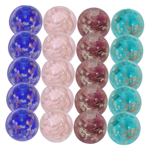 PartyKindom 20 Stück Luminous Glasperlen Nachtleuchtende DIY Perlen für Schmuckherstellung Runde Dekorative Glasperlen in Lila Blau und Grün für Armbänder und PartyKindom 20 Stück Luminous Glasperlen Nachtleuchtende DIY Perlen für Schmuckherstellung Runde Dekorative Glasperlen in Lila Blau und Grün für Armbänder und von PartyKindom