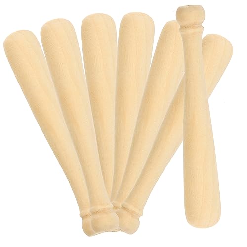PartyKindom 20 Stück Mini Holz Baseballschläger Teiliges für DIY Bastelprojekte Unbemalte Fledermäuse für Kreative und Bastelideen für Sport und Kunstprojekte PartyKindom 20 Stück Mini Holz Baseballschläger Teiliges für DIY Bastelprojekte Unbemalte Fledermäuse für Kreative und Bastelideen für Sport und Kunstprojekte von PartyKindom