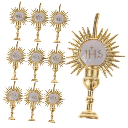 PartyKindom 20 Stück Religiöse Parteizubehör heilig religiöse Kuchendekorationen Religionsparty-Ornamente Waferpapierkreuz -Topper erste Harry Fensterschmuck Außenverzierungen Legierung Golden PartyKindom 20 Stück Religiöse Parteizubehör heilig religiöse Kuchendekorationen Religionsparty-Ornamente Waferpapierkreuz -Topper erste Harry Fensterschmuck Außenverzierungen Legierung Golden von PartyKindom