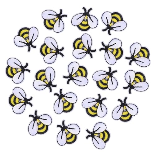 PartyKindom 20 Stück Teiliges Bestickter Cartoon Bienen Aufnäher Robuste Stickerei Patches zum Aufbügeln Vielseitig für Jeans Taschen Hüte Kleidung Dekorativ und Reparierend PartyKindom 20 Stück Teiliges Bestickter Cartoon Bienen Aufnäher Robuste Stickerei Patches zum Aufbügeln Vielseitig für Jeans Taschen Hüte Kleidung Dekorativ und Reparierend von PartyKindom
