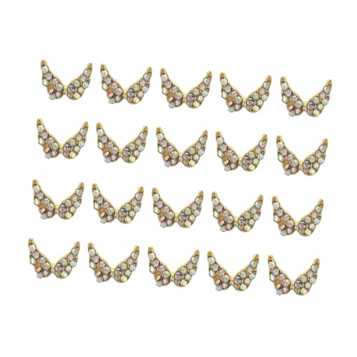 PartyKindom 20 Stück Teiliges Flügel Nagel Glitzersteine für Kreative Nagelkunst Strasssteine für Nageldesigns Vielseitig Einsetzbar für DIY Projekte PartyKindom 20 Stück Teiliges Flügel Nagel Glitzersteine für Kreative Nagelkunst Strasssteine für Nageldesigns Vielseitig Einsetzbar für DIY Projekte von PartyKindom