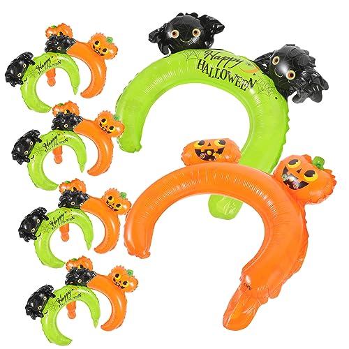 PartyKindom 20 Stück Teiliges Halloween Ballon Stirnband Cartoon Aufblasbare Haarreifen mit Kürbis und Spinne Aluminiumfolie Partydeko Mehrfach Verwendbar Sicher für Halloween und PartyKindom 20 Stück Teiliges Halloween Ballon Stirnband Cartoon Aufblasbare Haarreifen mit Kürbis und Spinne Aluminiumfolie Partydeko Mehrfach Verwendbar Sicher für Halloween und von PartyKindom