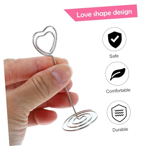 PartyKindom 20 Stück Teiliges Herzförmiges Metall notizklammer Stabiler Fotoclips und Tischkartenhalter Kreative Dekoration für Hochzeit Party Büro und Zuhause als Memo Bildhalter PartyKindom 20 Stück Teiliges Herzförmiges Metall notizklammer Stabiler Fotoclips und Tischkartenhalter Kreative Dekoration für Hochzeit Party Büro und Zuhause als Memo Bildhalter von PartyKindom