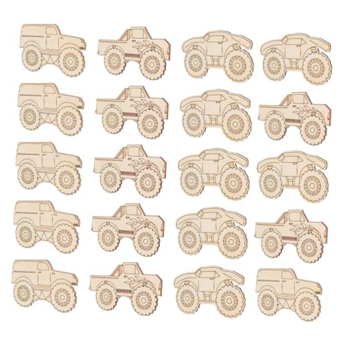 PartyKindom 20 Stück Teiliges Holz lkw dekor zum Bemalen Basteln Kreative DIY Holz ausschnitte für Jungen Mädchen Handwerk von Fantasie und Feinmotorik PartyKindom 20 Stück Teiliges Holz lkw dekor zum Bemalen Basteln Kreative DIY Holz ausschnitte für Jungen Mädchen Handwerk von Fantasie und Feinmotorik von PartyKindom
