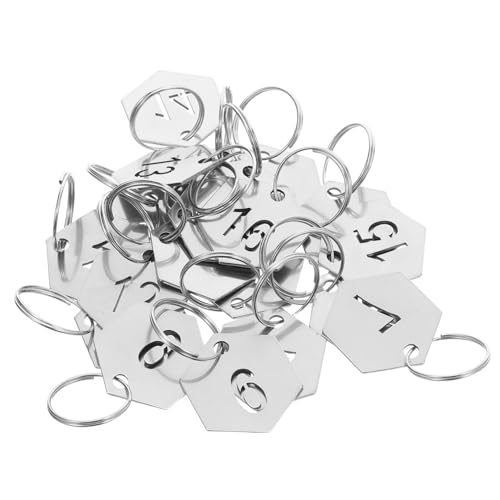 PartyKindom 20 Stück Teiliges Rostfreie Sechseckige Metall nummernschilder mit Schlüsselring Nummerierte Schlüsselanhänger Korrosionsbeständige Metalletiketten zur Organisation von Schlüsseln PartyKindom 20 Stück Teiliges Rostfreie Sechseckige Metall nummernschilder mit Schlüsselring Nummerierte Schlüsselanhänger Korrosionsbeständige Metalletiketten zur Organisation von Schlüsseln von PartyKindom