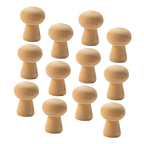 PartyKindom 20 Stück Teiliges Unbemalter Holz Mushroom Deko für DIY Bastelprojekte Kinderfreundliche und Graffiti Ornamente Naturholz für Kreative Gestaltung PartyKindom 20 Stück Teiliges Unbemalter Holz Mushroom Deko für DIY Bastelprojekte Kinderfreundliche und Graffiti Ornamente Naturholz für Kreative Gestaltung von PartyKindom