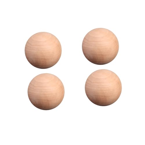 PartyKindom 20 Stück Teiliges Ungefertigte Unbemalte Massive Holzkugeln Durchmesser Runde DIY Bastelperlen für Schmuck Dekoration und Kreative Handarbeiten von PartyKindom