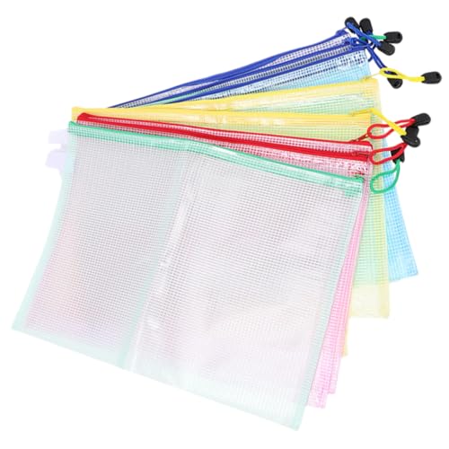 PartyKindom 20 Stück Teiliges Wasserdichte Mesh Zipper Dokumententaschen aus Transparentem PVC Datei Organizer mit Reißverschluss Große Kapazität für Büro Schule und Reisen Farben Je PartyKindom 20 Stück Teiliges Wasserdichte Mesh Zipper Dokumententaschen aus Transparentem PVC Datei Organizer mit Reißverschluss Große Kapazität für Büro Schule und Reisen Farben Je von PartyKindom