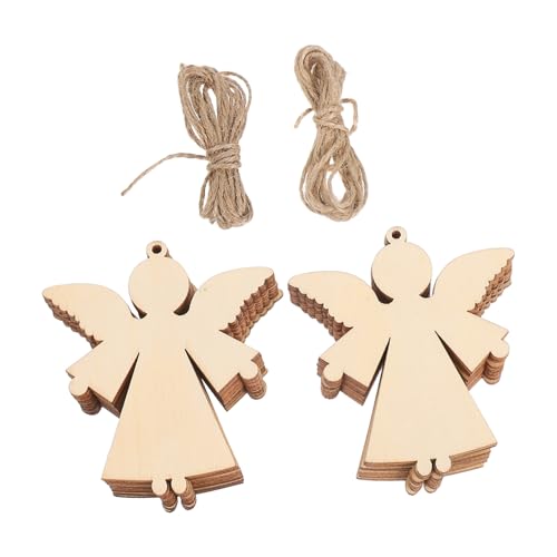 PartyKindom 20 Stück Unbemalte Holzengel Anhänger Diy Bastelornamente zum Bemalen Vielseitige Weihnachts und Festtagsdeko Klassische Engelsform Fertig zum Aufhängen für Hochzeit Geburtstag PartyKindom 20 Stück Unbemalte Holzengel Anhänger Diy Bastelornamente zum Bemalen Vielseitige Weihnachts und Festtagsdeko Klassische Engelsform Fertig zum Aufhängen für Hochzeit Geburtstag von PartyKindom