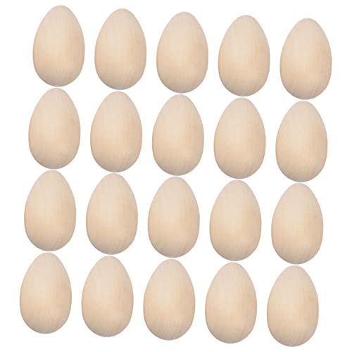 PartyKindom 20 Stück bemaltes Holzspielzeug DIY Ostereier für Pastell unvollendet unfertiges Osterei aus Holz unfertige gefälschte Eier kleine Holzeier kreatives Osterei hölzern PartyKindom 20 Stück bemaltes Holzspielzeug DIY Ostereier für Pastell unvollendet unfertiges Osterei aus Holz unfertige gefälschte Eier kleine Holzeier kreatives Osterei hölzern von PartyKindom
