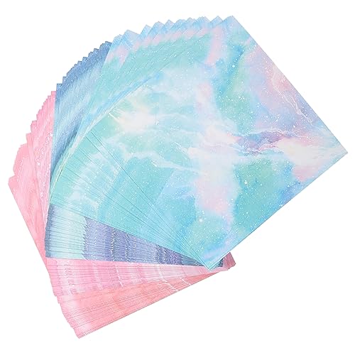 PartyKindom 200 Blatt Buntes Origami Papier für Kreative Bastelarbeiten Wasserfarb Himmel Design für Kinderhandarbeiten Scrapbooking Dekoration und DIY Projekte PartyKindom 200 Blatt Buntes Origami Papier für Kreative Bastelarbeiten Wasserfarb Himmel Design für Kinderhandarbeiten Scrapbooking Dekoration und DIY Projekte von PartyKindom
