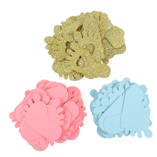 PartyKindom 200 Stück Fußabdruck Konfetti Gender Reveal Party Dekoration Papier Konfetti in Blau Gold für Babyparty Tischstreuung und Geburtstagsfeier Zubehör PartyKindom 200 Stück Fußabdruck Konfetti Gender Reveal Party Dekoration Papier Konfetti in Blau Gold für Babyparty Tischstreuung und Geburtstagsfeier Zubehör von PartyKindom