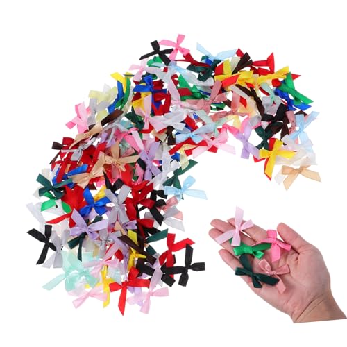 PartyKindom 200 Stück Mini Satin Schleifen Bunte Vorgebundene Schleifen aus Polyester für DIY Bastelarbeiten Scrapbooking Geschenkdekoration und Handarbeitsprojekte PartyKindom 200 Stück Mini Satin Schleifen Bunte Vorgebundene Schleifen aus Polyester für DIY Bastelarbeiten Scrapbooking Geschenkdekoration und Handarbeitsprojekte von PartyKindom