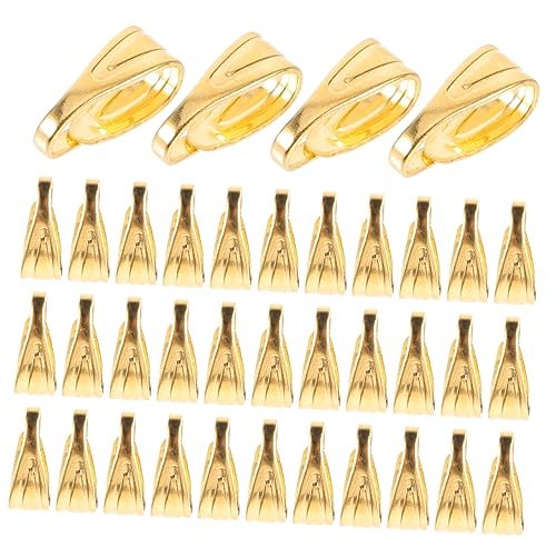 PartyKindom 200 Stück Quetschverschlüsse für Schmuckherstellung Goldene Anhänger Clips und Kettenverbinder für Armbänder und DIY Projekte PartyKindom 200 Stück Quetschverschlüsse für Schmuckherstellung Goldene Anhänger Clips und Kettenverbinder für Armbänder und DIY Projekte von PartyKindom