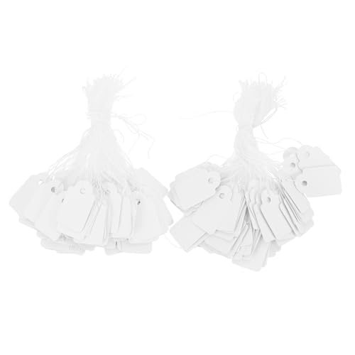 PartyKindom 200 Stück Schmuck Preisschilder aus Hochwertigem Papier Beschreibbare Handgeschriebene Preisetiketten mit Schnur Vielseitige Schmuckladen Preisschilder für Auffällige PartyKindom 200 Stück Schmuck Preisschilder aus Hochwertigem Papier Beschreibbare Handgeschriebene Preisetiketten mit Schnur Vielseitige Schmuckladen Preisschilder für Auffällige von PartyKindom