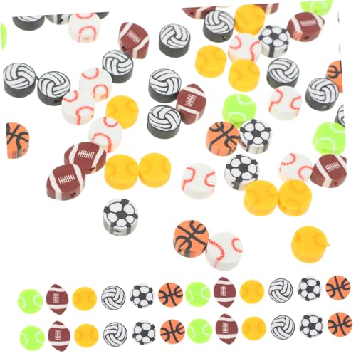 PartyKindom 200 Stück Sportliche Polymer Clay Perlen in Rugby form Bunte Schmuckperlen für Armbänder Halsketten Ohrringe und DIY Bastelprojekte Robuste Zwischenperlen für Schmuckherstellung PartyKindom 200 Stück Sportliche Polymer Clay Perlen in Rugby form Bunte Schmuckperlen für Armbänder Halsketten Ohrringe und DIY Bastelprojekte Robuste Zwischenperlen für Schmuckherstellung von PartyKindom