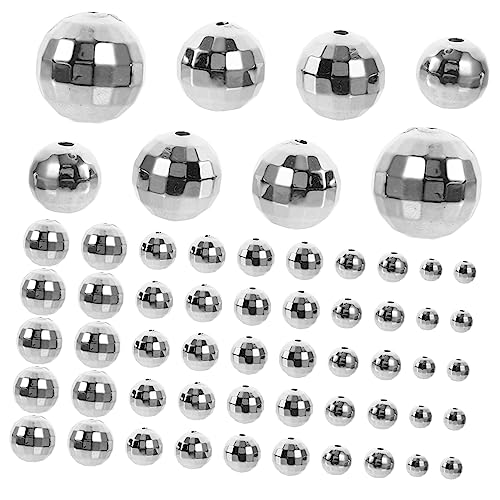 PartyKindom 200Stücke Disco Kugelperlen DIY Armband Perlen Stabilem Material für Schmuckherstellung und für Valentinstag Geburtstage und Feiertage von PartyKindom