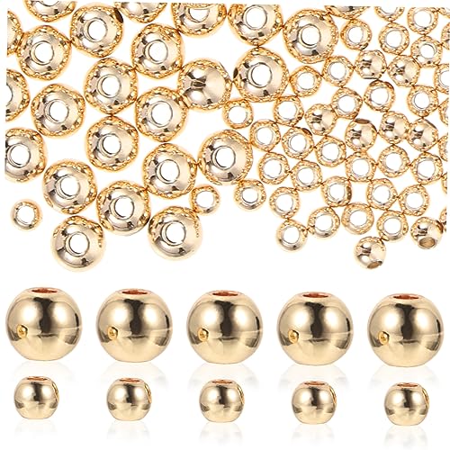 PartyKindom 200Stücke Kupfer Abstandshalter Perlen Metallperlen für DIY Armbänder Hochwertige Kiefernperlen Langlebige Schmuckzubehör zum Auffädeln PartyKindom 200Stücke Kupfer Abstandshalter Perlen Metallperlen für DIY Armbänder Hochwertige Kiefernperlen Langlebige Schmuckzubehör zum Auffädeln von PartyKindom
